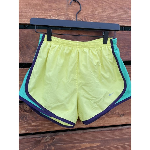 Nike Pants - Nike Dri fit yellow running‎ shorts Size Small